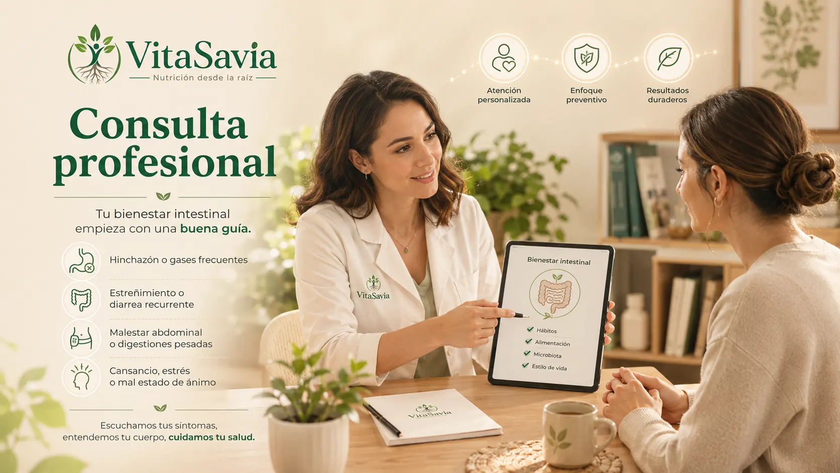 Consulta profesional por problemas de microbiota intestinal