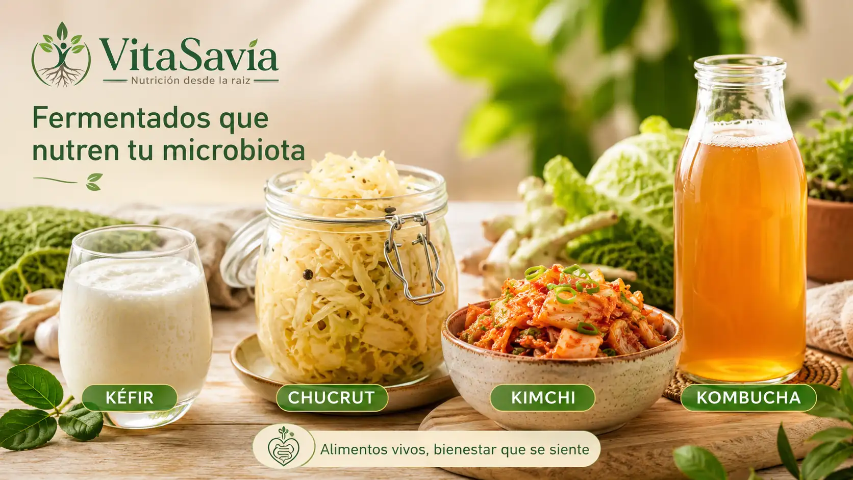 Alimentos fermentados para cuidar la microbiota intestinal