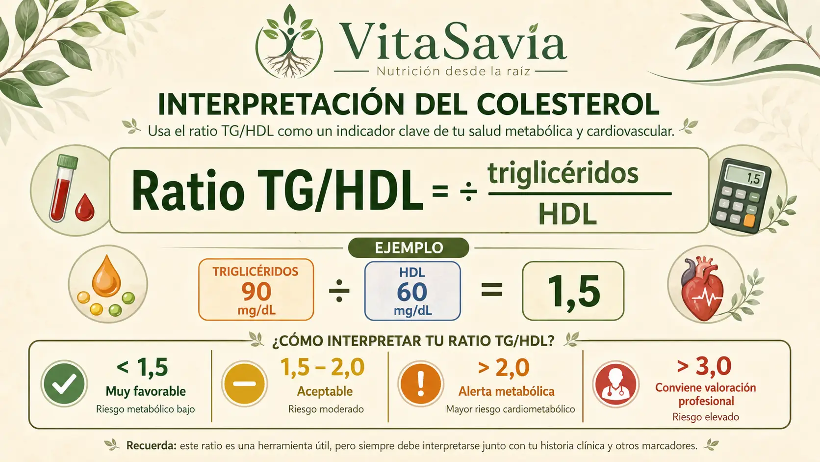 Cómo calcular el ratio triglicéridos HDL