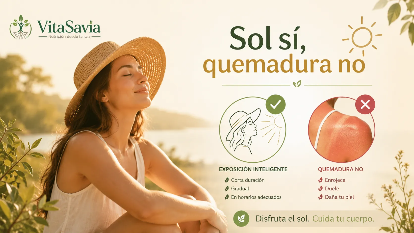 Exposición solar inteligente sin quemaduras