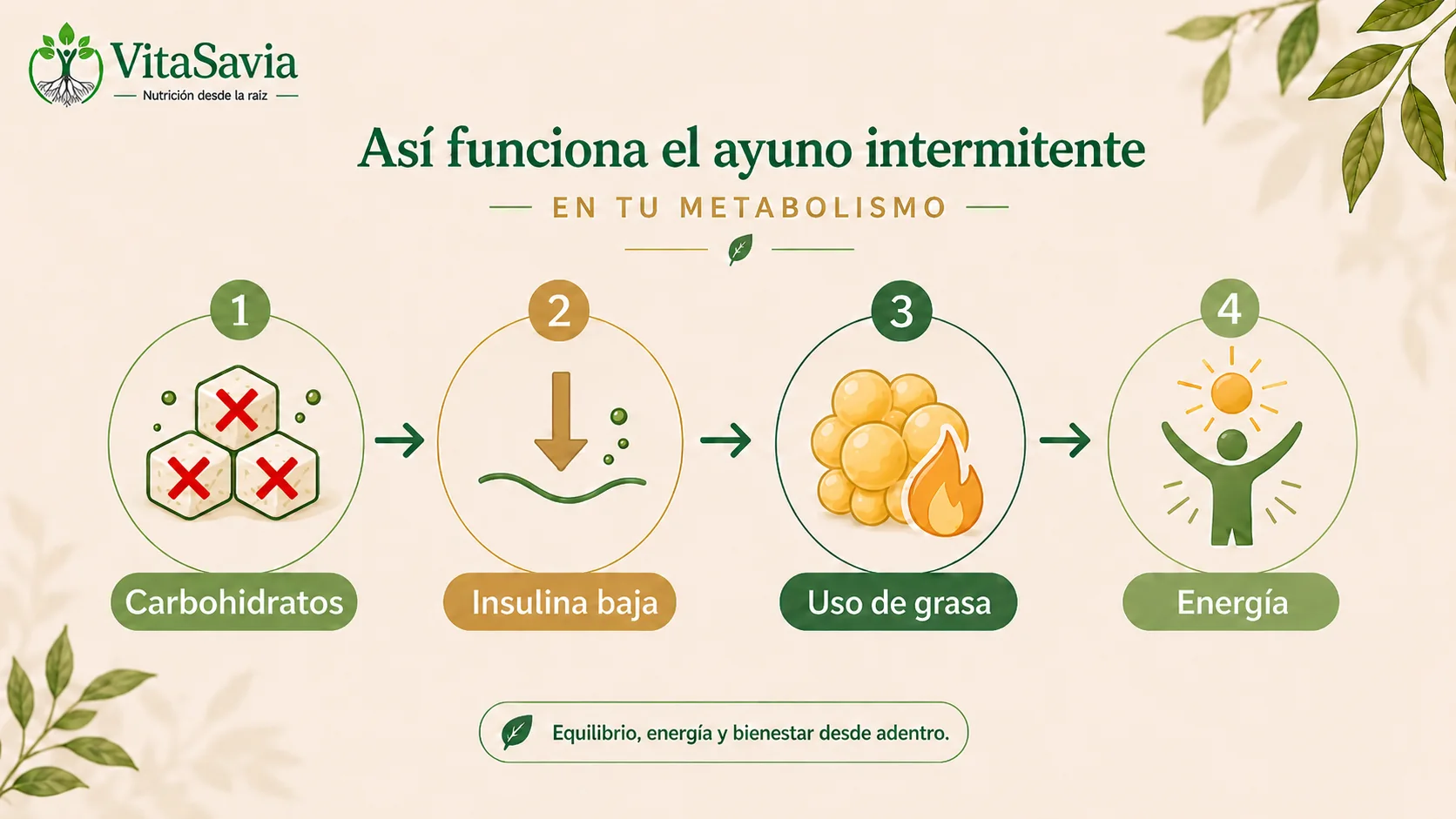 Cómo funciona el ayuno intermitente en el metabolismo