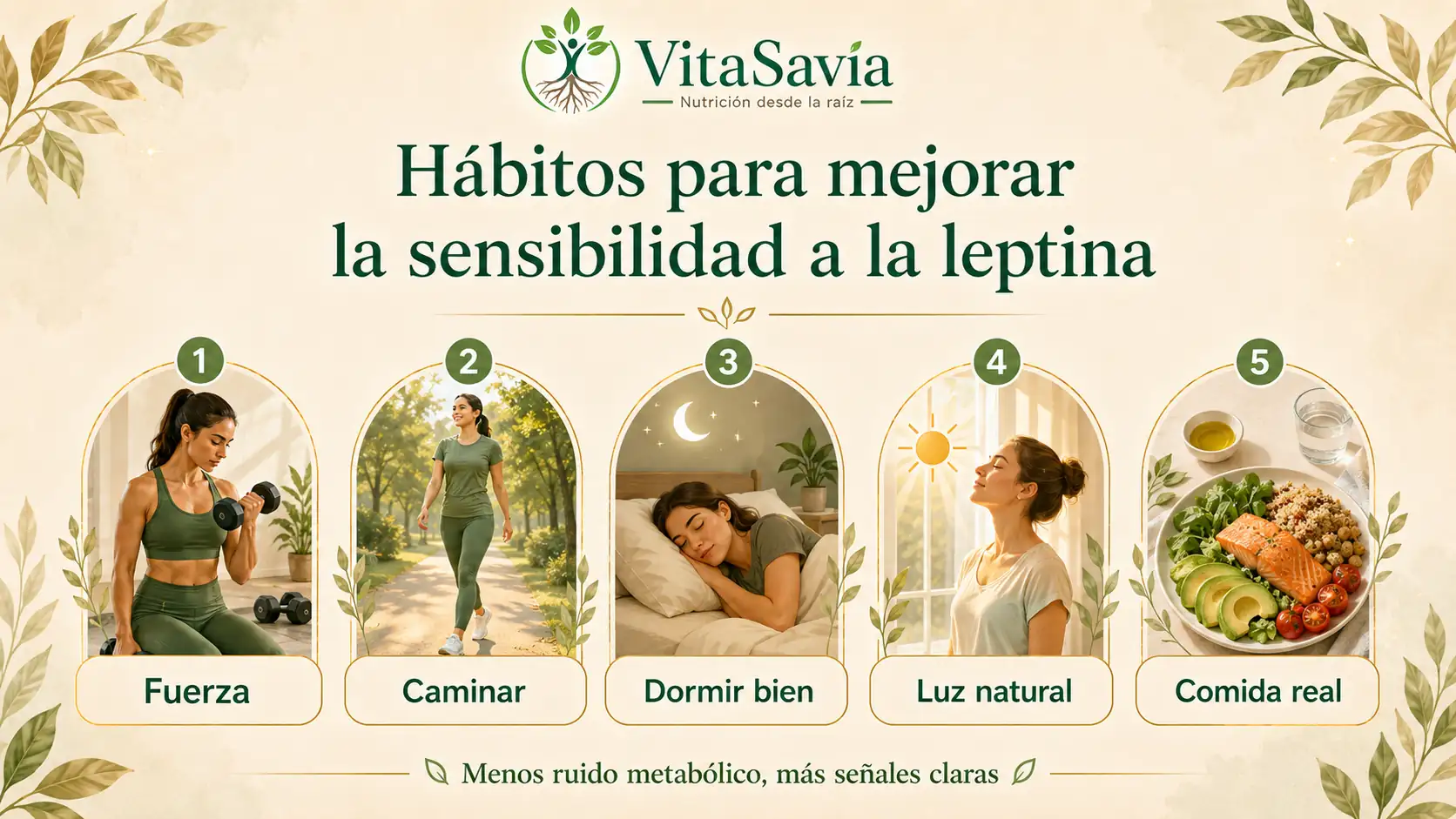 Hábitos para mejorar la sensibilidad a la leptina