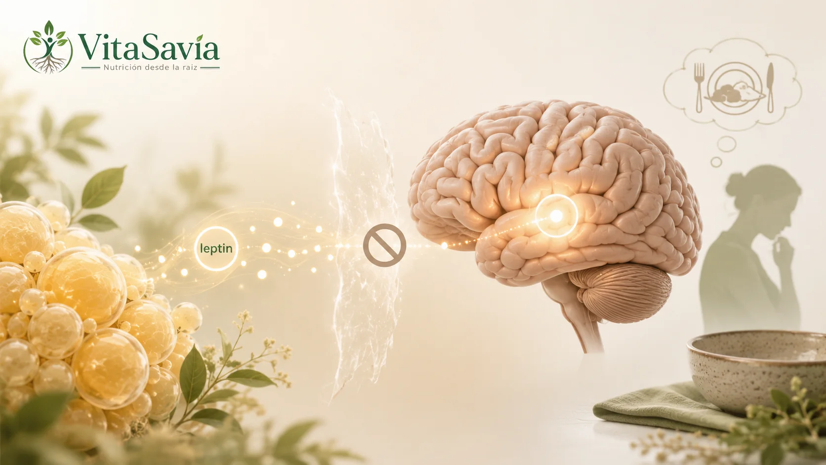 Cerebro con señal de leptina bloqueada en resistencia a la Leptina